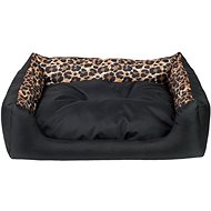 Argi Rectangular dog bed with cushion black with pattern 78 × 64 × 19 cm - Pet Bed