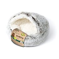 M-Pets Snugo Eco plush bed warm grey - Pet Bed