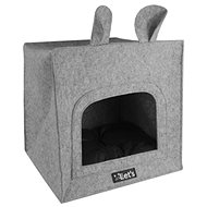 Let's Sleep Cave Cube grey - Pet Bed
