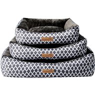 Qiushi bedding brown and white Moroccan pattern L - Pet Bed