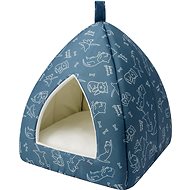 Qiushi cat house with bed turquoise - Pet Bed