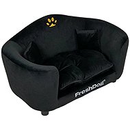 FreshDog Black Velvet 68,5 × 40,5 × 40 cm - Pet Bed