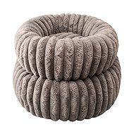 Qiushi Lair Brown, Round, Soft Plush 50cm - Pet Bed