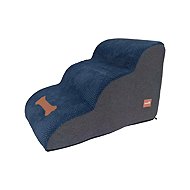 Qiushi Fabric Pet Stairs, Grey/Blue, M - Steps for Dogs