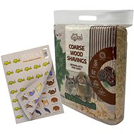 Limara Coarse shavings bedding 50 l/2 kg with pine cones + pegboard - Litter