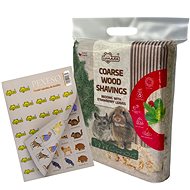 Limara Coarse shavings bedding 50 l/2 kg with strawberry + memory game - Litter
