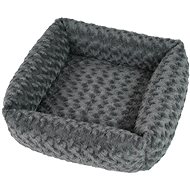 Olala Pets Cube Fuzzy, 53 x 53cm, Grey - Pet Bed