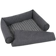 Olala Pets Den with Seat 60 x 45cm Dark Grey - Bed