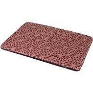Olala Pets Mattress Happy De Luxe 100 × 68cm, Pink with Ornament - Dog Bed