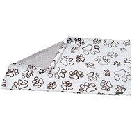 Olala Pets One-Layer Blanket 100 × 77cm Grey Paw - Dog Blanket