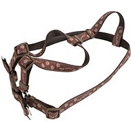 Olala Pets Dog Harness, Paws 20mm × 44 - 72cm - Brown - Harness