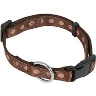 Olala Pets Dotty Collar 10mm x 20-35cm, Brown - Dog Collar