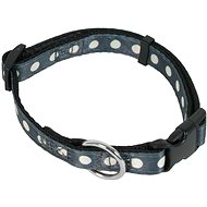 Olala Pets Collar Dotty 15mm x 30-50cm, Grey - Dog Collar