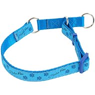 Olala Pets Half Choke Collar Paws 25mm x 38-62cm Blue - Dog Collar
