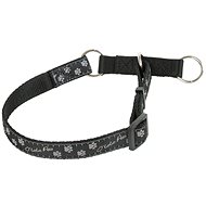 Olala Pets Half Choke Collar, Paws  25mm x 38-62cm Grey - Dog Collar