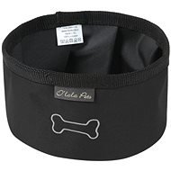 Olala Pets Travel Bowl, Black, 11cm - Dog Bowl