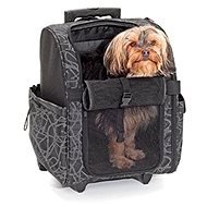 Karlie-Flamingo SMART TROLLEY Crate, Black, 32 x 29 x 52cm - Dog Carrier Backpack