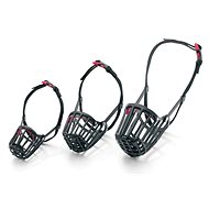 Karlie-Flamingo Black Plastic Muzzle D: 34cm W: 34-58cm - Dog Muzzle