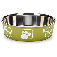 Karlie-Flamingo Stainless-steel Bowl with Sheath, Green 21,5cm, 1500ml - Dog Bowl