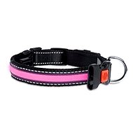 Karlie-Flamingo LED Nylon Collar with USB Charging, Pink 36cm - Dog Collar