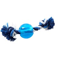 BUSTER Strong Ball with a Rope of String, Blue, XS - Dog Toy