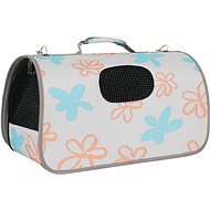 Zolux Flower Travel Bag S, Grey 21 x 36 x 24cm - Carrier Bag for Pets