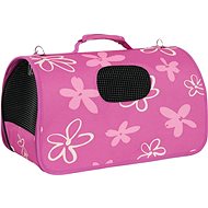 Zolux Flower Travel Bag, Plum,  L 25 x 51 x 33cm - Carrier Bag for Pets