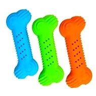 Zolux "Crackling Bone" Rubber Toy, Color Mix - Dog Toy