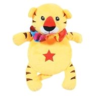 Zolux ROUND TIGER Plush, Yellow, 24cm - Dog Toy