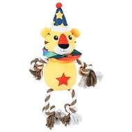 Zolux ROPE TIGER Plush Yellow 42cm - Dog Toy