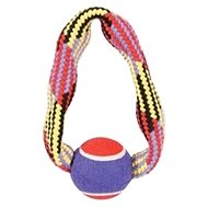 Zolux TENNIS BALL ROPE - Dog Toy