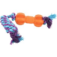 Zolux ROPE BONE Rubber 35cm Mixed Colour - Dog Toy