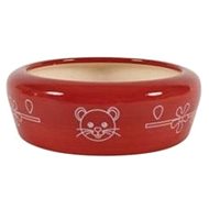 Zolux Ceramic Cat Bowl 350ml Red - Cat Bowl