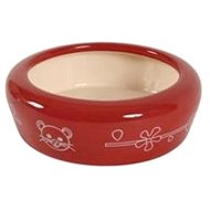 Zolux Ceramic Dog Bowl,  700ml, Red - Dog Bowl