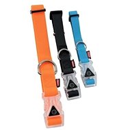 Zolux SILICONE Light Dog Collar, Shining Blue 15mm/28-40cm - Dog Collar