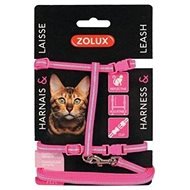 Cat Harness with Leash 1.2m Pink Zolux - Harness