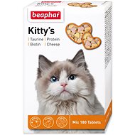 Beaphar Kitty's Mix yoghurt hearts with biotin and taurine 180 tbl - Food Supplement for Cats