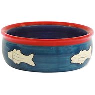 MAGIC CAT Ceramic Bowl with Fish 12.5 × 5cm - Cat Bowl