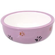 MAGIC CAT Bowl Ceramic Cat Paw, Purple 13 × 5cm 0.33l - Cat Bowl