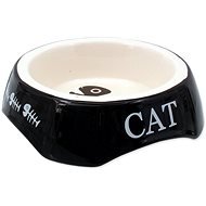 MAGIC CAT Miska potlač Cat čierna 15 × 15 × 4,5 cm - Miska pre mačky