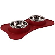 DOG FANTASY TPR Tray with Two Dishes 230ml - Dog Bowl