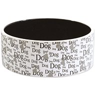 DOG FANTASY Ceramic Bowl with Dog Print, 0,75l, 16 × 6cm - Dog Bowl