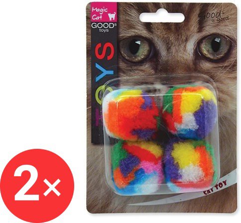 MAGIC CAT toy ball 3,75 cm 2 × 4 pcs - Cat Toy Ball