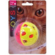 MAGIC CAT hračka míček neon jumbo s rolničkou 6 cm - Míček pro kočky