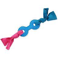 DOG FANTASY Fabric Puller Dumbbell, Blue 31cm - Dog Toy