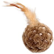 MAGIC CAT Toy Chenille Ball with Feathers and Catnip Mix 14cm - Cat Toy