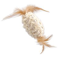 MAGIC CAT Toy, Chenille Ball with Feathers and Catnip, Mix 20cm - Cat Toy Ball