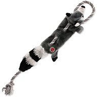 DOG FANTASY Skinneeez Raccoon with Rope 57.5cm - Dog Toy