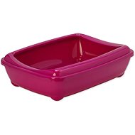 MAGIC CAT economy toilet with rim 50 × 38 × 14 cm red - Cat Litter Box