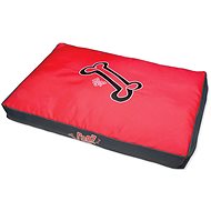ROGZ Flat Podz Mattress, Red Bone 129 × 86 × 12cm - Dog Bed